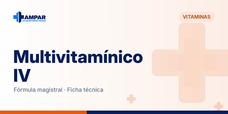 Etiqueta de Multivitamínico IV