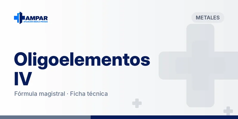 Etiqueta de Oligoelementos IV