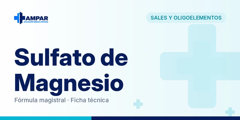 Etiqueta de Sulfato de Magnesio